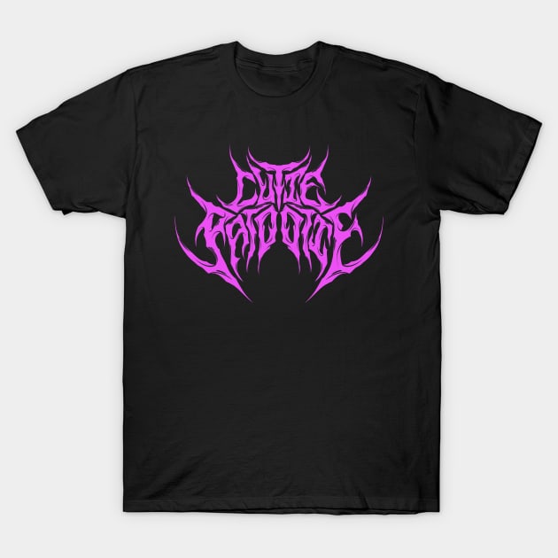 Cutie Patootie death metal sweetheart design T-Shirt by Horror Movie Night